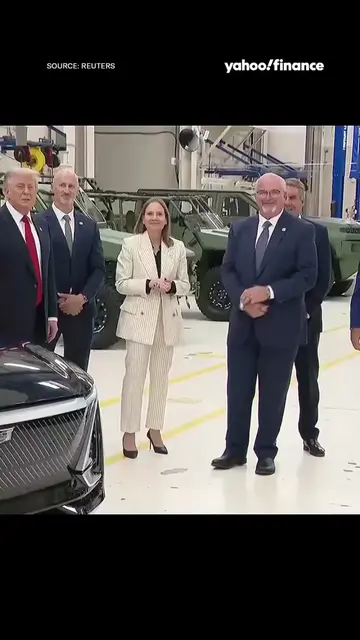 President Trump visits a GM factory alongside CEO Mary Barra, crediting tariffs 