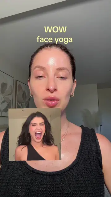 Imagine if the secret was just yelling “WOW” #wowfaceyoga #faceyoga #kyliejenner