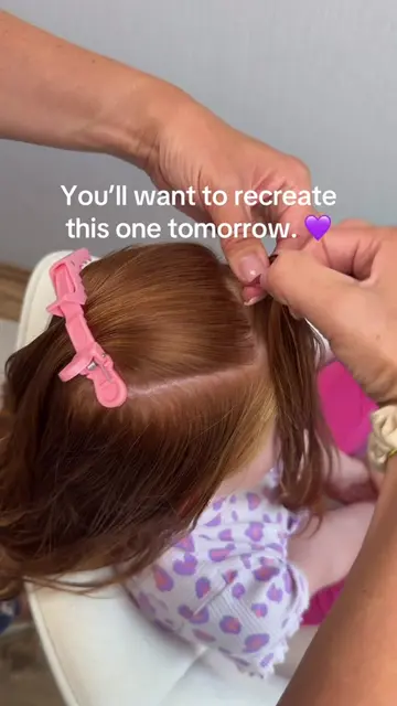 Simple, pretty, and perfect for every day. 💕 #easyhairstyles #hairideas #girlsh