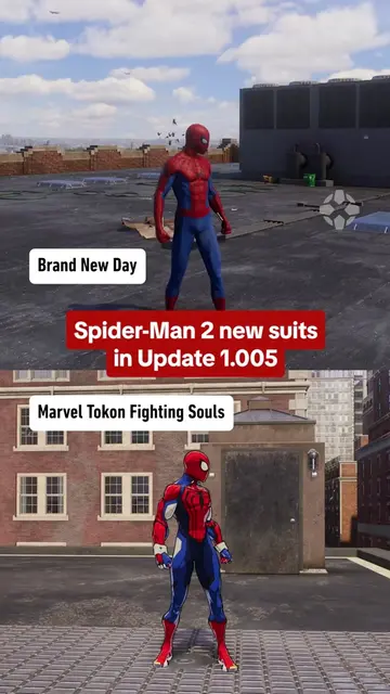 Add two new suits to your collection in Spider-Man 2's latest update! #spiderman