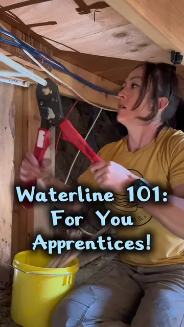 Water lines 101: For You Apprentices!  Follow this rule and you won’t have a lea