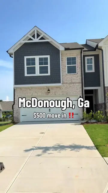 McDonough, GA 📍 3 bed | 2.5 bath | 2-car garage   Price: $314,990 | 100% financ