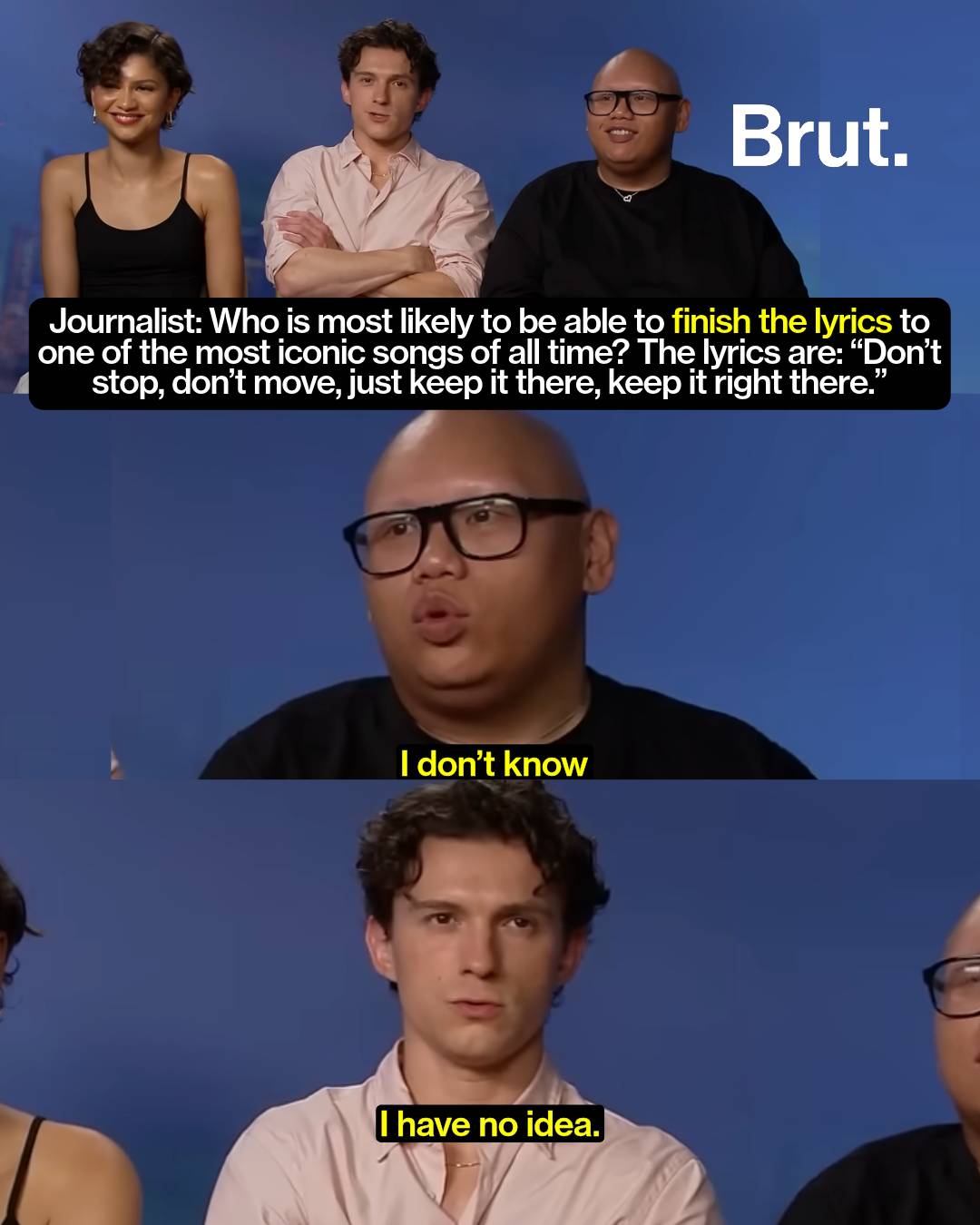 During a recent interview with Pedestrian TV, a journalist quizzed Tom Holland a