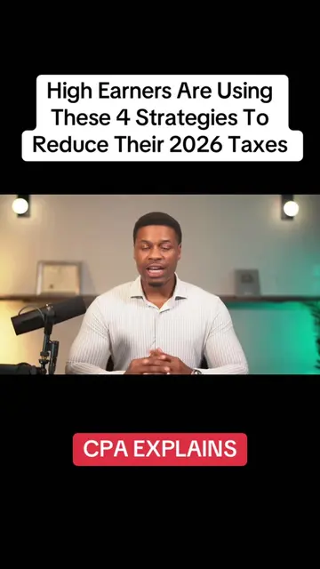 High Earners Are Using These 4 Strategies To Reduce Their 2026 Taxes #taxstrateg