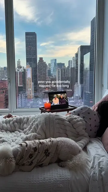 nap time with Rambi >> 🤍 #naptime #timelapse #nycapartment #nycskyline #cozy 