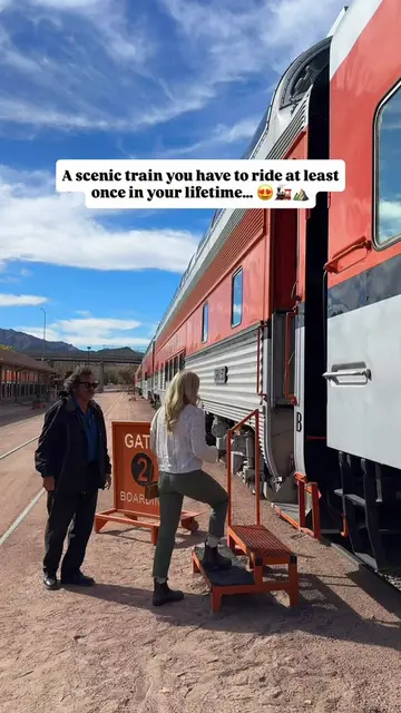 This might be one of the most beautiful train rides in the USA 🤩🚂 Follow @this