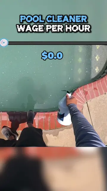 Pool Cleaner Wage Per Hour = INSANE 😳😅 #finance #money #wage #fyp #foryou 