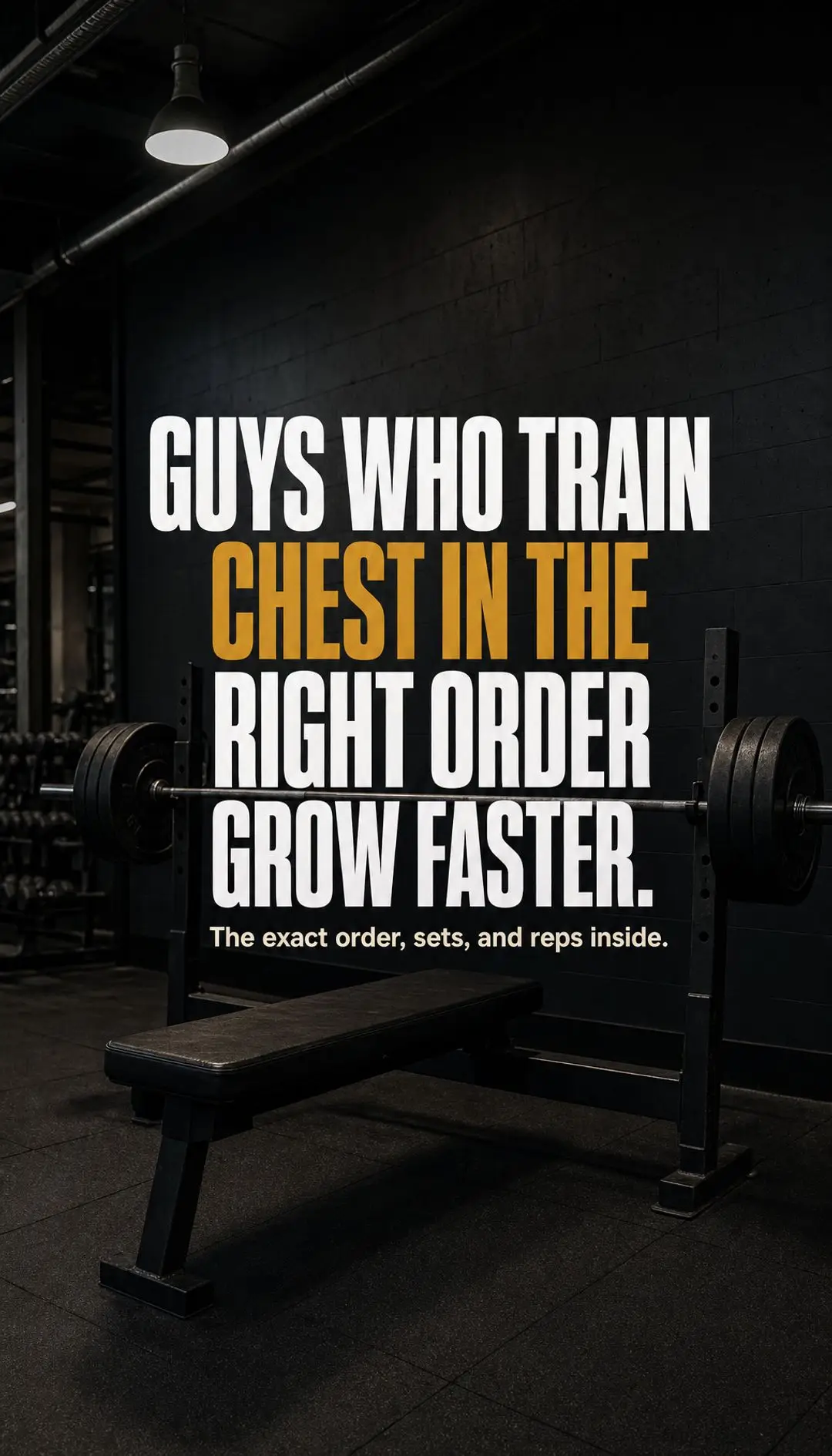 Most guys walk into chest day and pick lifts based on what machine is open. That