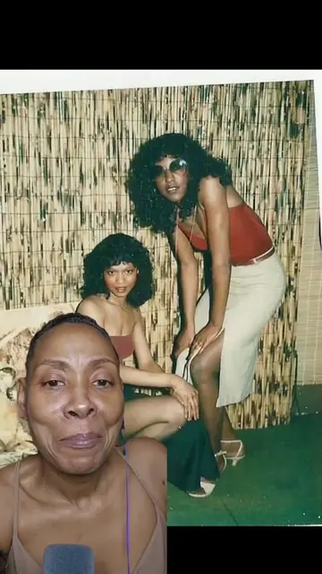 I found an old picture of my mama getting ready to hit the club in the early 198