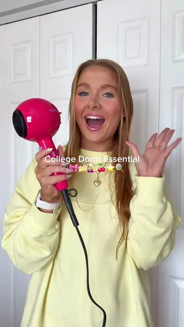 saw the girlies are getting the CUTEST hair dryer for their dorms!!! @Conair #ad