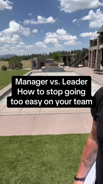How to stop going too easy on your team like a leader, not a manager 🚨Order you