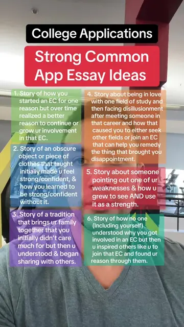 Good college essay idea starters . . .  #commonapp #collegeessay #collegeapps #c