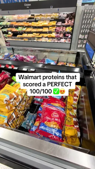 Walmart proteins that scored 100/100 on Olive app #walmart #walmartfinds #protei