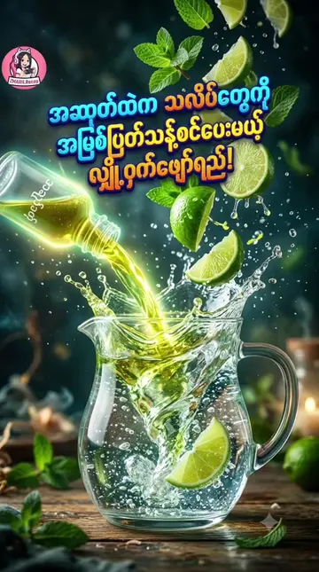 အဆုတ်ထဲကသလိပ်တွေကိုအမြစ်ပြတ်သန့်စင်ပေးမယ့်လျှို့ဝှက်ဖျော်ရည် #ဗဟုသုတအဖြစ်တင်ပေးတ