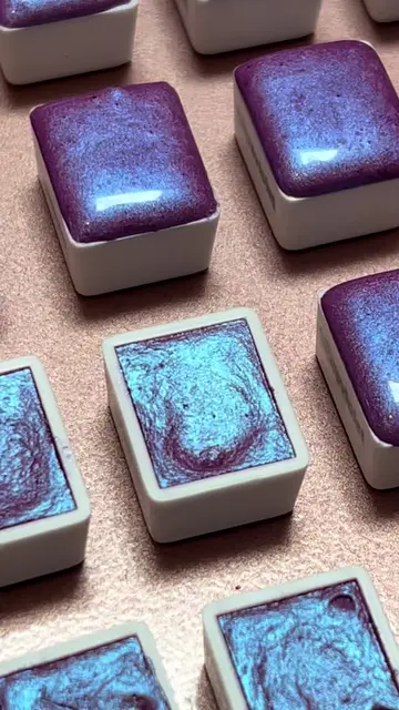 This watercolor paint is called ultraviolet, and is available in the Perfection 