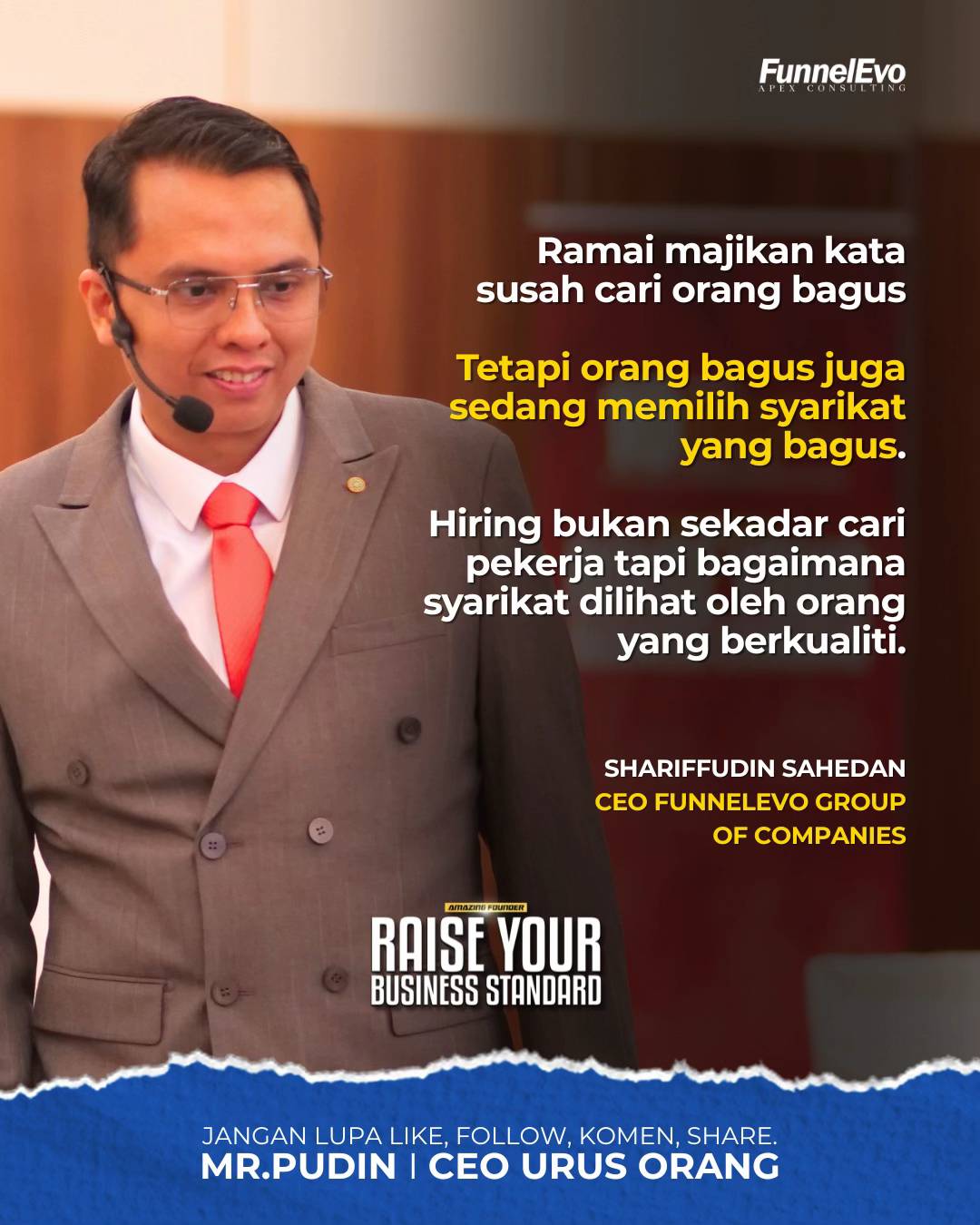 #AmazingCEO #FunnelEvo10Tahun #AmazingFounder #MudahnyaMenjadiMajikan2026 
