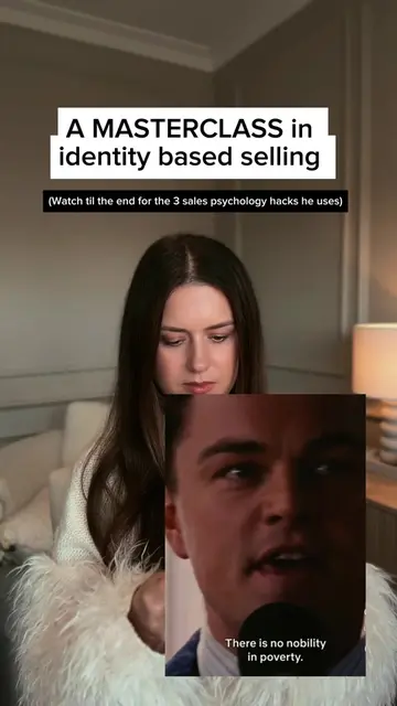 The cadence, the tonality, the sales psychology… *chefs kiss* The morals and exa