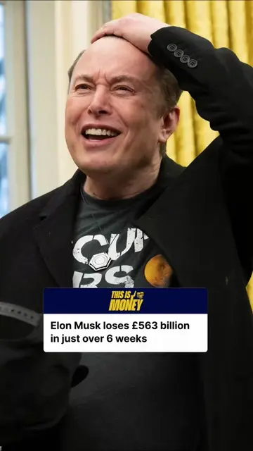 Elon Musk loses £563 billion in just over 6 weeks 📉💰 Elon Musk has reportedly 