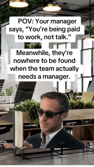 Absent manager #workhumor #fyp