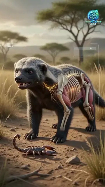 Honey Badger Fearless Animal #creatorsearchinsights #foryou #trending #titoklear