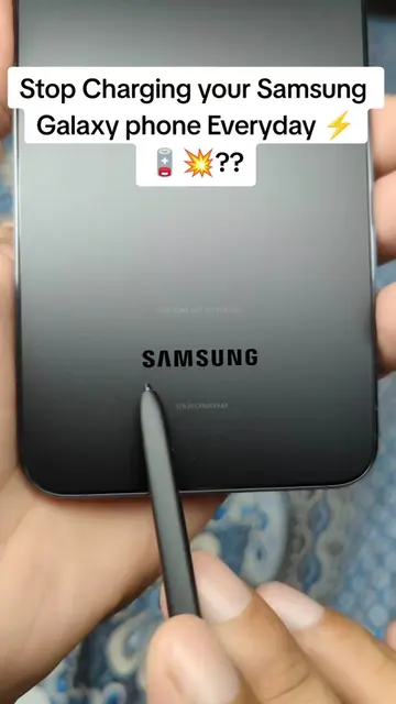Stop Charging your Samsung  Galaxy phone Everyday ⚡ 🪫💥?? #battery #secret #set
