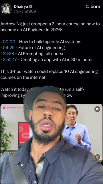 🚨 Andrew Ng just dropped one of the best FREE AI engineering courses for 2026. 