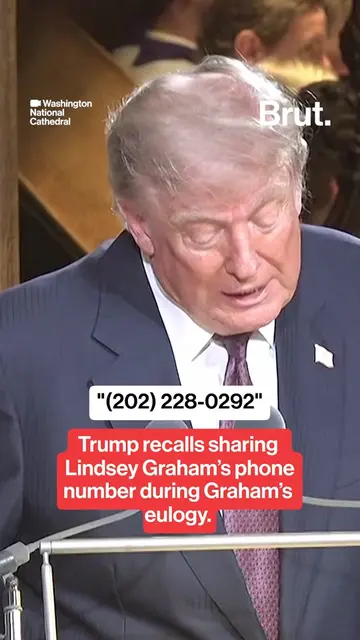 President Donald Trump paid tribute to the late Sen. Lindsey Graham during a fun