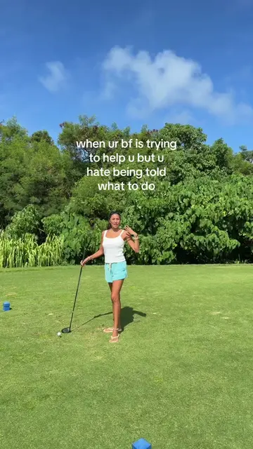 in dire need of a golf lesson but not from my bf😂 #golf #bf #golfcart #learning