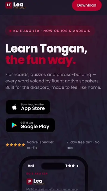 🇹🇴📲💻 New Website! Find out what we’re about! LeaFakatonga.com also checkout 