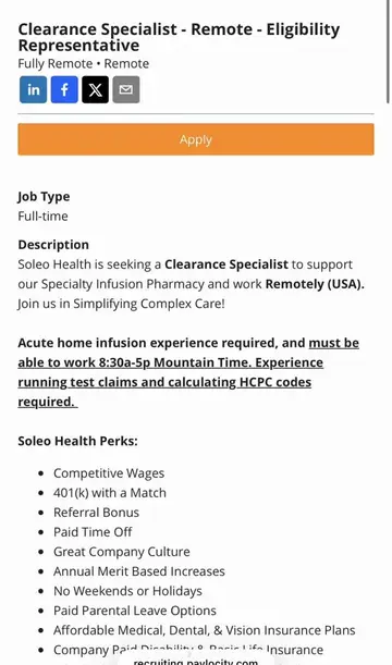 Happy Wednesday 😊 Remote jobs hiring now🚨                     #remotejobs #hea