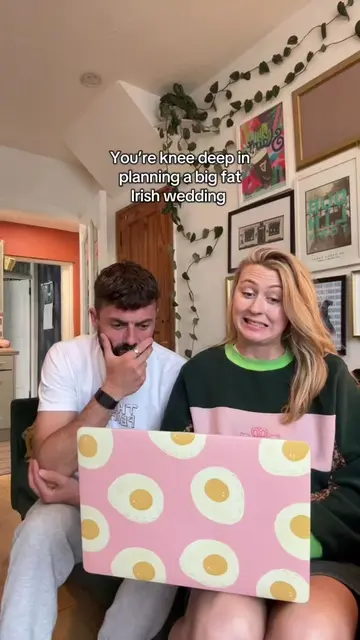 An accurate depiction of how wedding planning is going 😂 #irishwedding #irishco