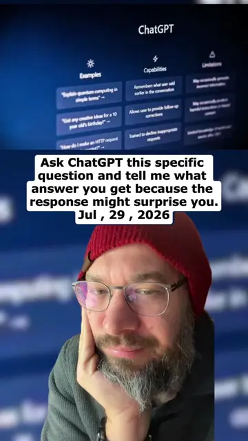 Ask ChatGPT this specific question and tell me what answer you get because the r