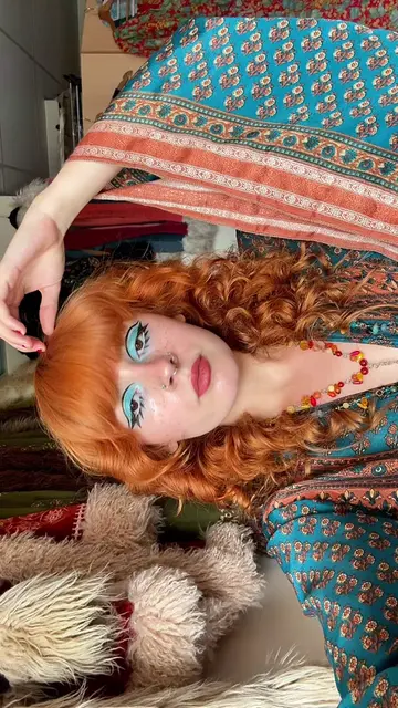 60s twiggy mod inspired makeup 🌀🌼🪬🌞 #60sfashion #60saesthetic #60smakeup #tw