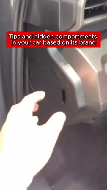 Tips and hidden compartments in your car based on its brand. #cars #mechanics #t