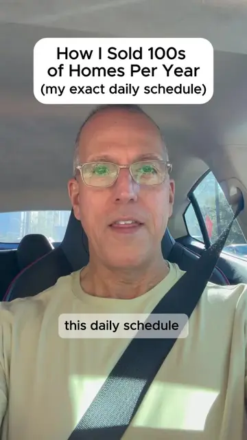 My exact daily schedule… #realestateagent #realestate #realtor 