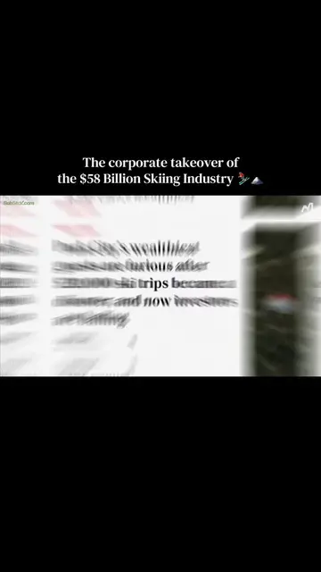 How Vail Resorts and Alterra dominate 50% of U.S. ski revenue. ❄️🗻 #vail #skiin