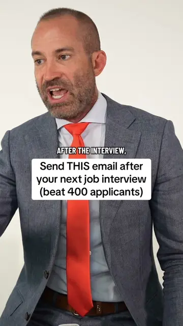 Send THIS email after your next job interview (beat 400 applicants)