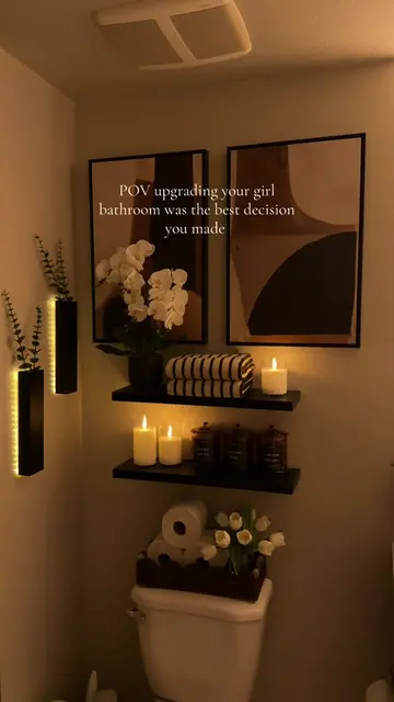 So in love with how I designed my bathroom. I’m still going to be adding more to