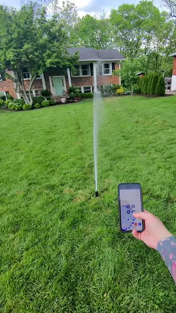 smart sprinkler is helping my grass beat the heat wave 🥵 #lawncare #irrigation 