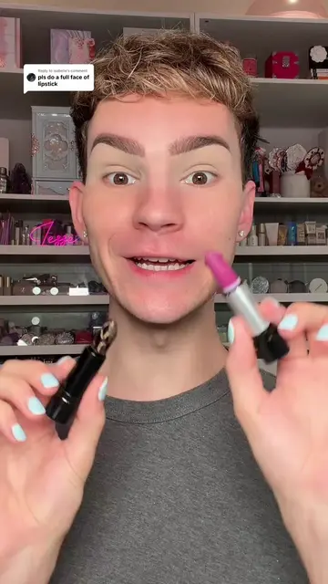 Replying to @isabelle doing my entire makeup routine using only lipstick #makeup