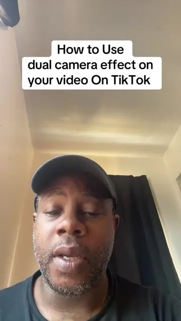 How to Use dual camera effect on your video On TikTok #neweffect #dualcamera #ti