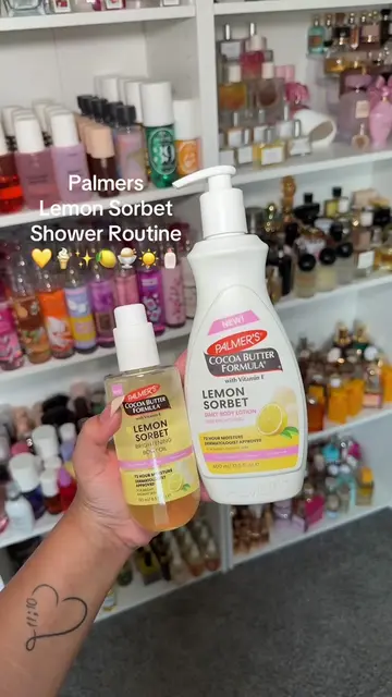 Shower routine for the new Palmer’s lemon sorbet scent 🍋🍨✨ #showertok #showerr