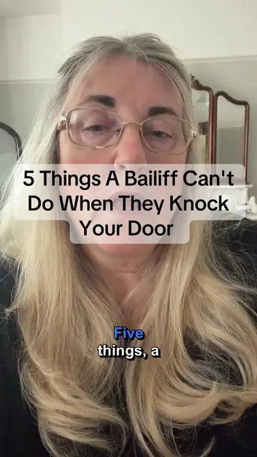 5 Things A Bailiff Can't Do When They Knock Your Door  5 things a bailiff legall