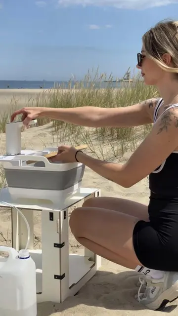 Portable Camping Sink. Designed for every adventure. 💧 🌍 campinglab.eu #campin