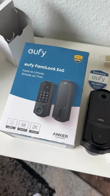 Facial recognition installed 🚪🔐 the eufy FamiLock E40 #smartlock #DIY #fyp 