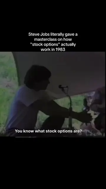 Steve Jobs literally gave a masterclass on how "stock options" actually work in 