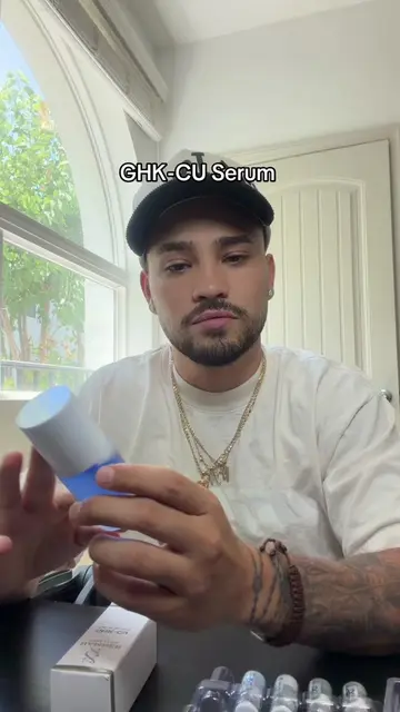 For research purposes only, will be trying out this GHKCU serum on my face to sh