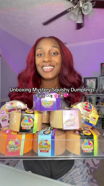 Unboxing mystery squishy dumplings. We got another rare dumpling. ✨🤯💖 #mystery