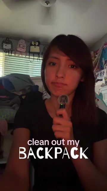 clean out my backpack with meeee, lmk if we want a decorate/fill my bag video 🧘