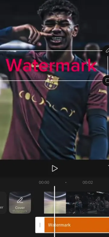 How to make a tuff watermark in capcut in 20 seconds #CapCut #capcutpioneer #cap